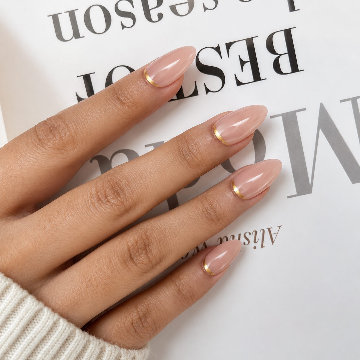 Golden Veil | Soft Gel Press On Nails