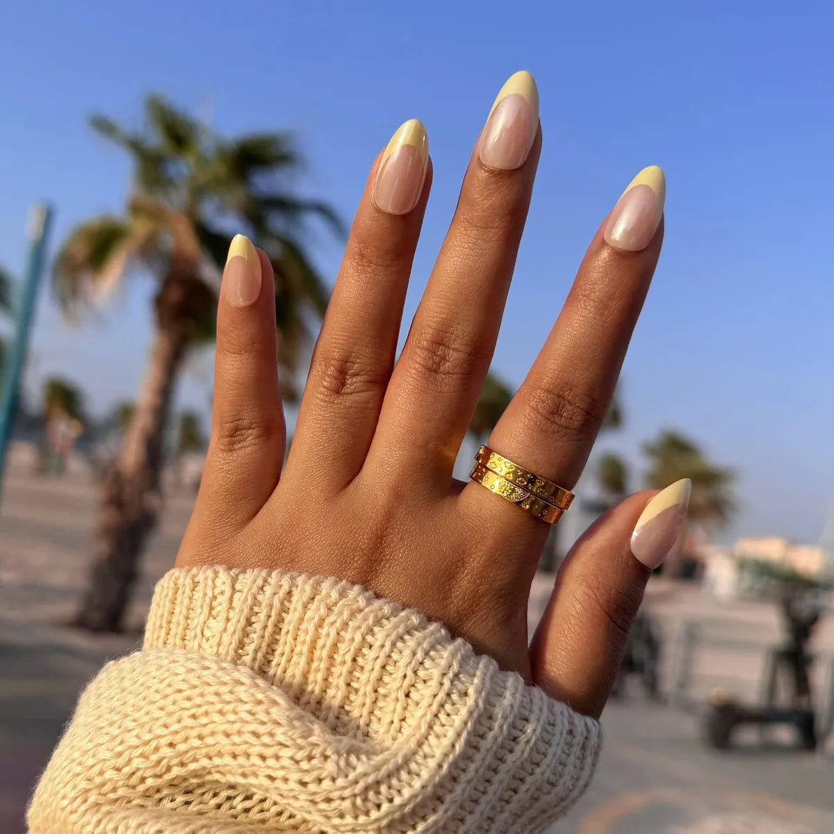 Lemon Glazed Tips | Soft Gel Press On Nails