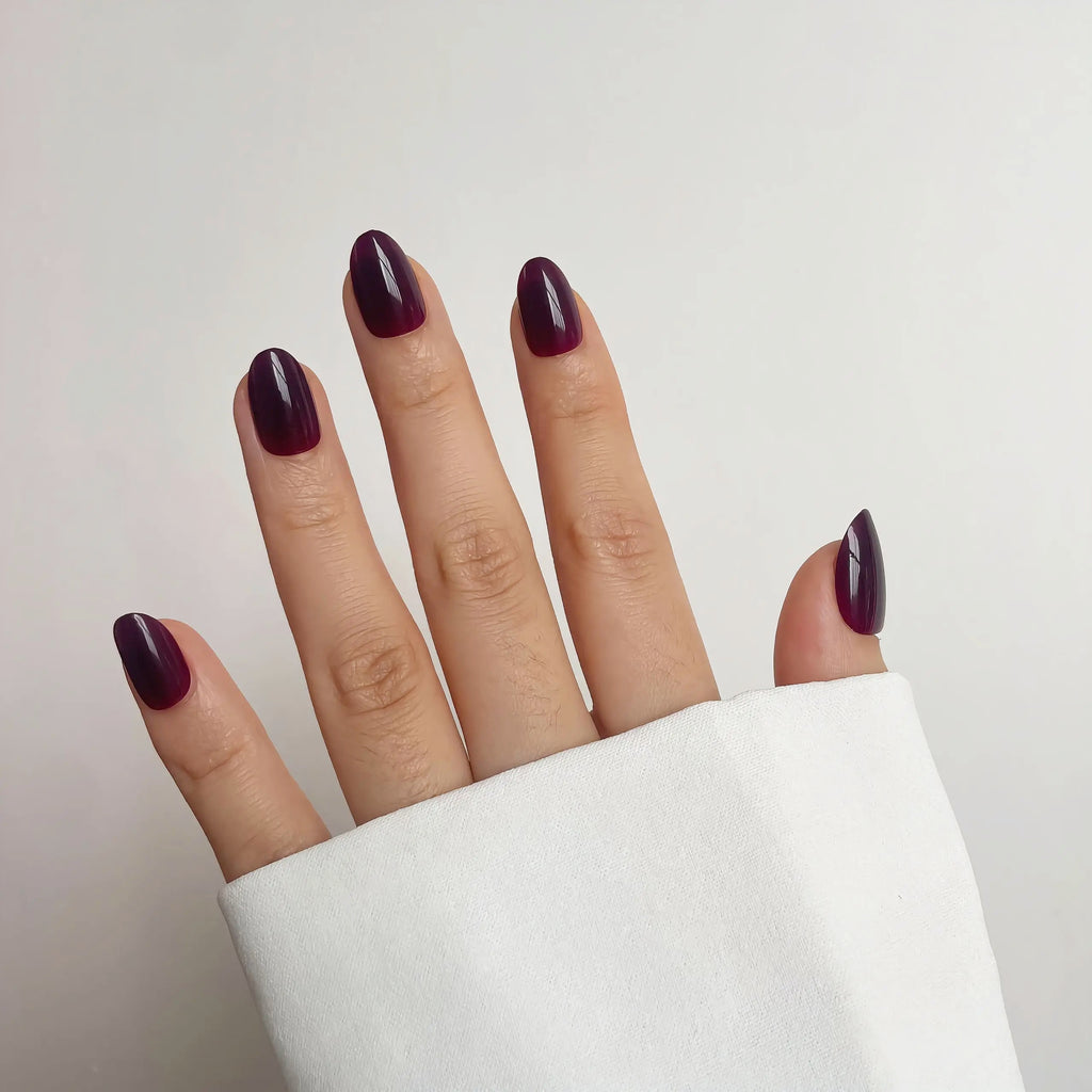 Noir Prune | Soft Gel Press On Nails