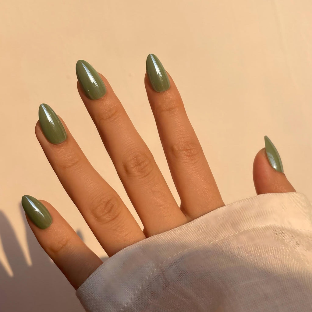 Metallic Moss | Soft Gel Press On Nails
